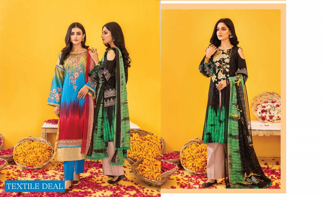 ZOUQ E NISA Embriodered  Premium Lawn Collection Vol-01 2022 By MALHAR TEXTILE