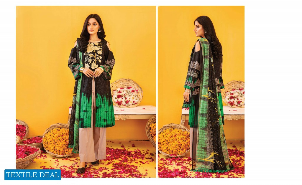 ZOUQ E NISA Embriodered  Premium Lawn Collection Vol-01 2022 By MALHAR TEXTILE