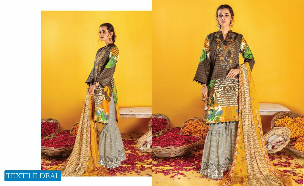 ZOUQ E NISA Embriodered  Premium Lawn Collection Vol-01 2022 By MALHAR TEXTILE