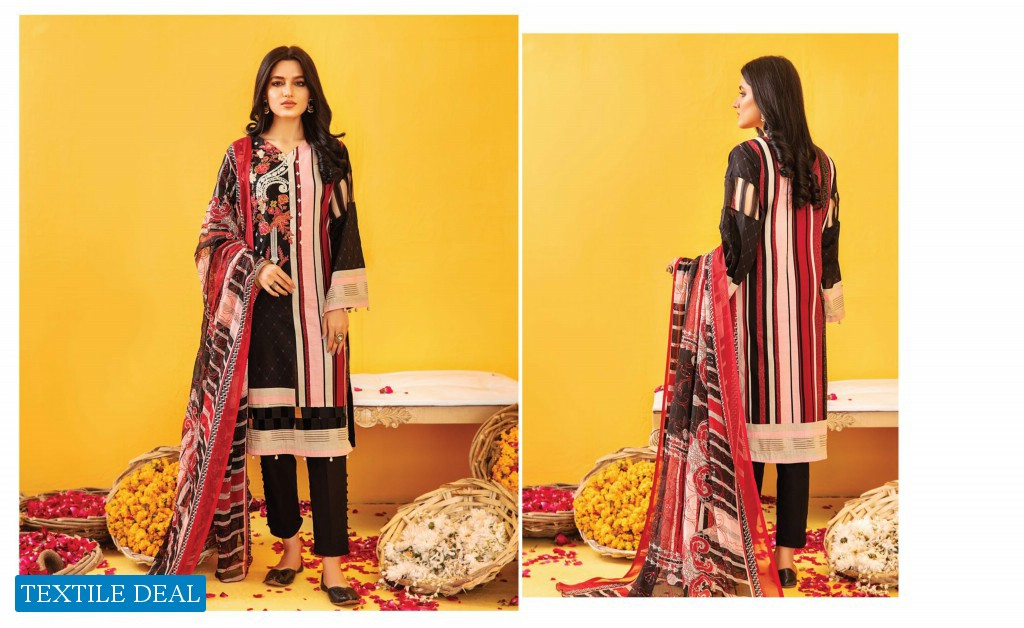 ZOUQ E NISA Embriodered  Premium Lawn Collection Vol-01 2022 By MALHAR TEXTILE