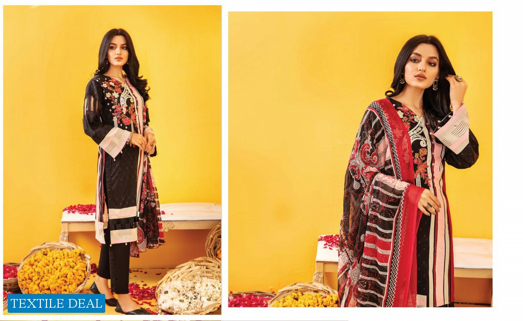 ZOUQ E NISA Embriodered  Premium Lawn Collection Vol-01 2022 By MALHAR TEXTILE