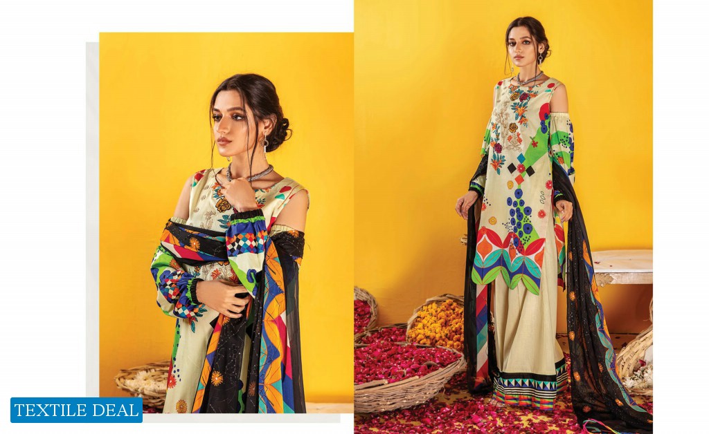 ZOUQ E NISA Embriodered  Premium Lawn Collection Vol-01 2022 By MALHAR TEXTILE