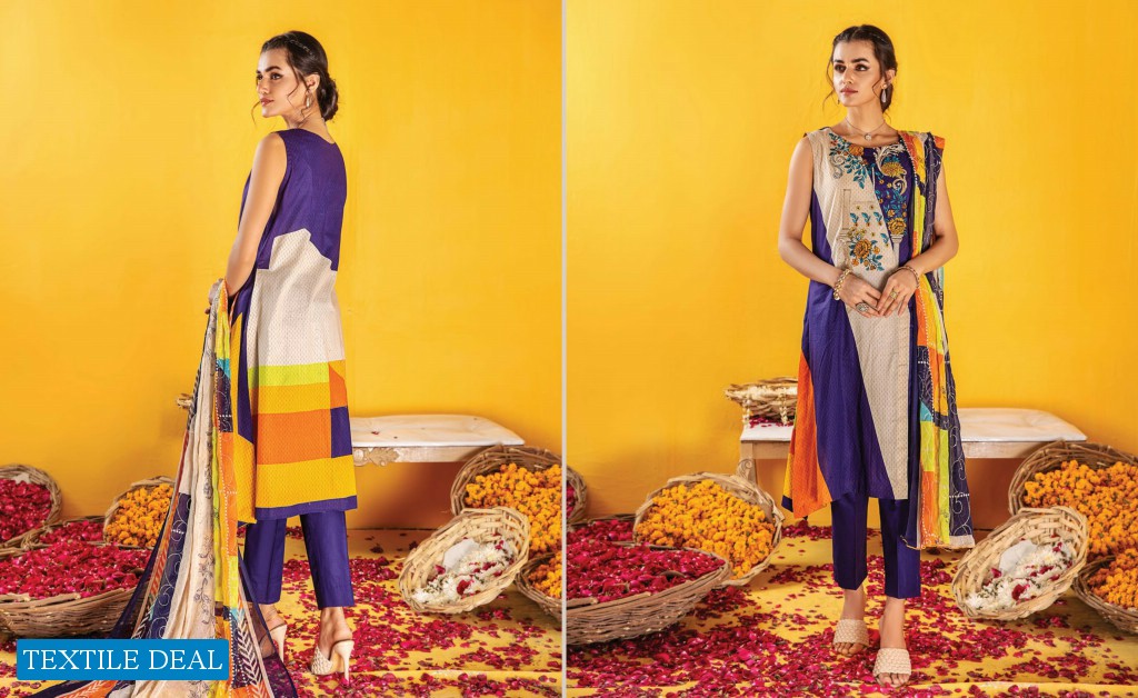 ZOUQ E NISA Embriodered  Premium Lawn Collection Vol-01 2022 By MALHAR TEXTILE