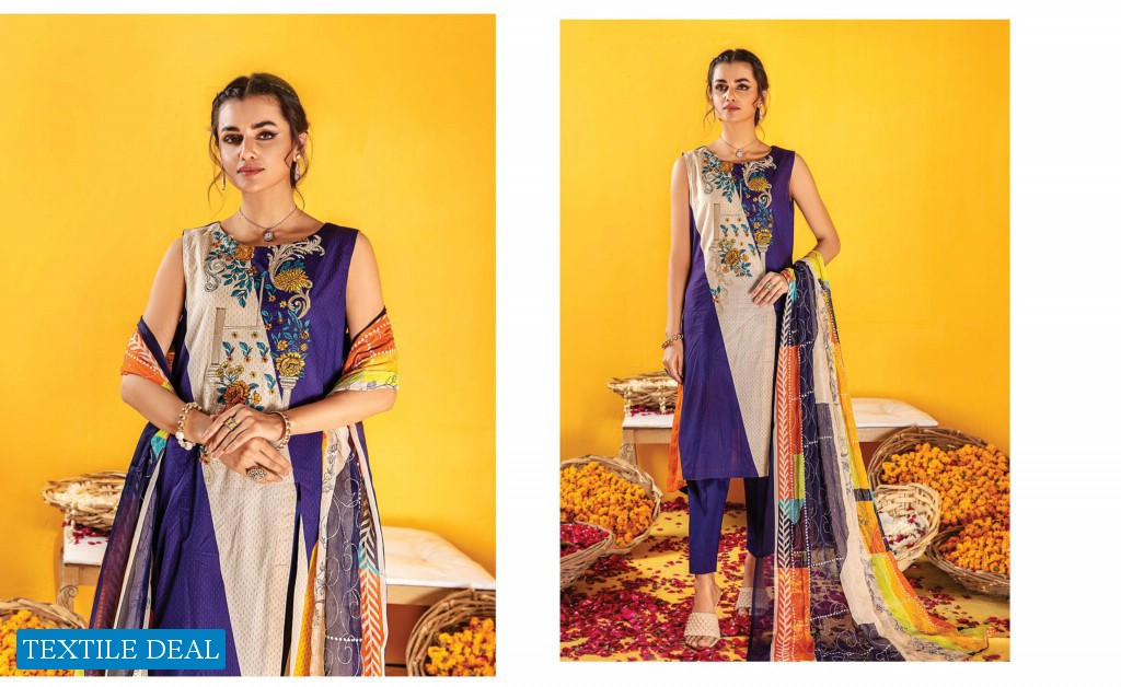 ZOUQ E NISA Embriodered  Premium Lawn Collection Vol-01 2022 By MALHAR TEXTILE