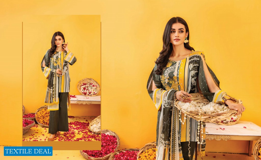 ZOUQ E NISA Embriodered  Premium Lawn Collection Vol-01 2022 By MALHAR TEXTILE