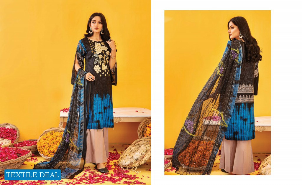 ZOUQ E NISA Embriodered  Premium Lawn Collection Vol-01 2022 By MALHAR TEXTILE