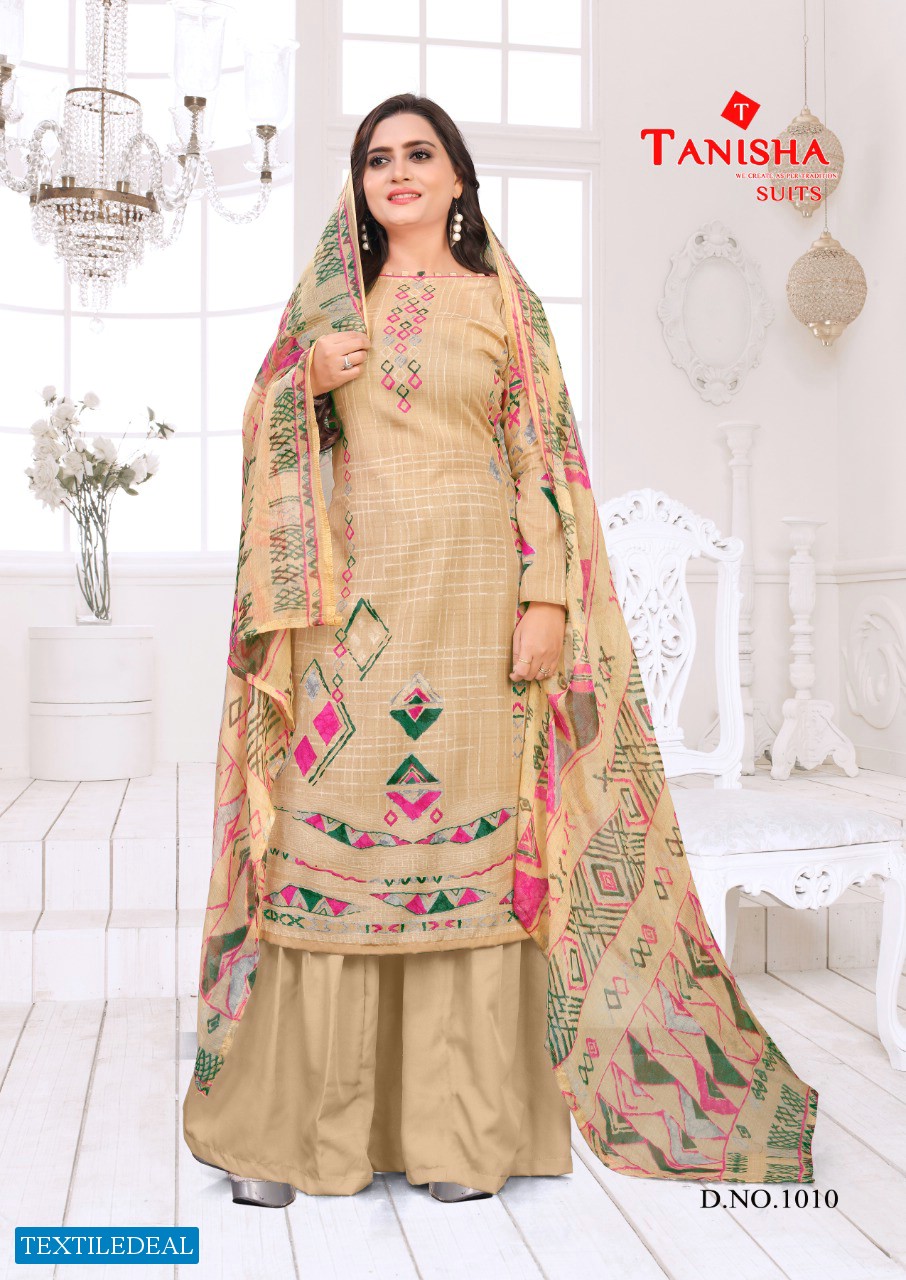 Tanisha Suit Muskan Cotton Collection Nazmin Dupatta Dress