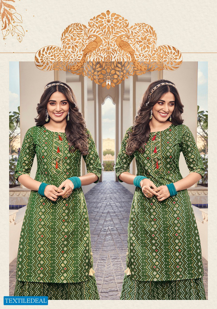 KAJAL STYLE LAVISH KURTI WITH FLAIR SARARA FESTIVE COLLECTION