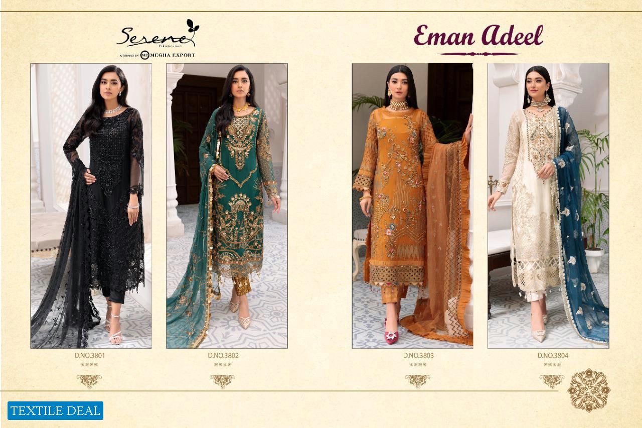 SERENE EMAN ADEEL BY MEGHA EXPORTS GEORGETTE PAKISTANI SALWAR KAMEEZ