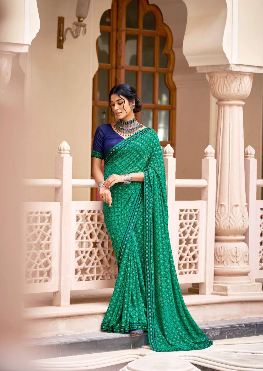 STAVAN SHANVI WEIGHTLESS SAREE WITH BORDER PATTERN WHOLESALER