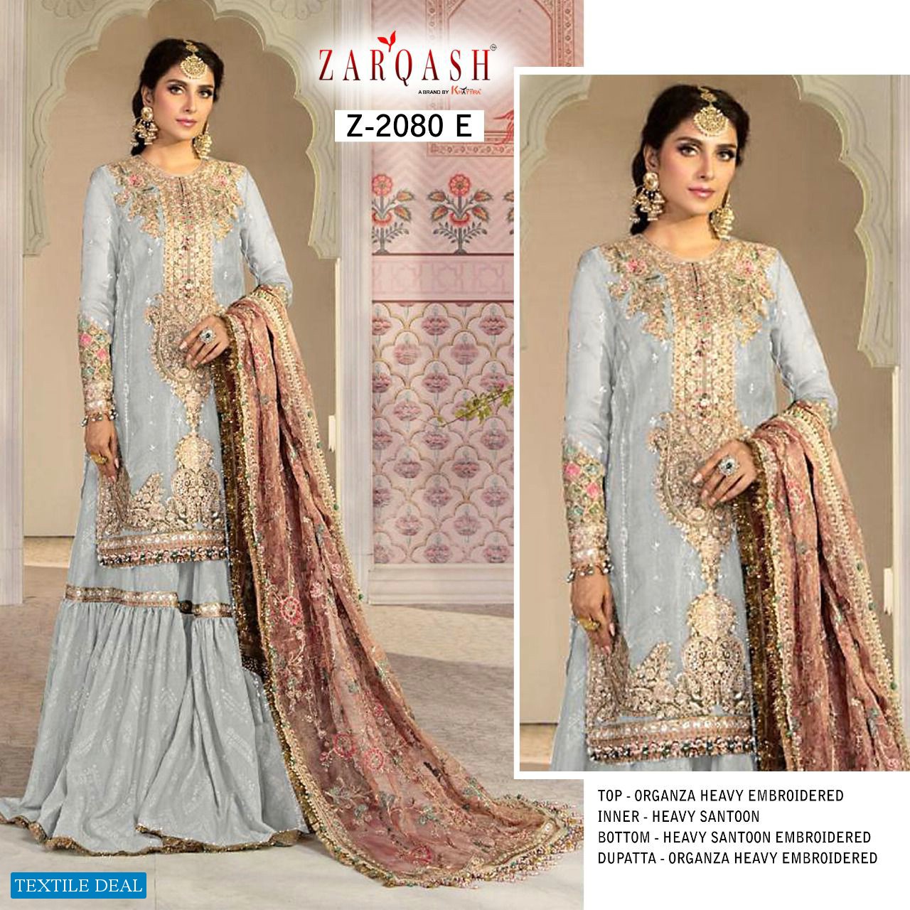 Zarqash Mariya B Emroidered Vol-3 Wholesale Pakistani Concept Dress