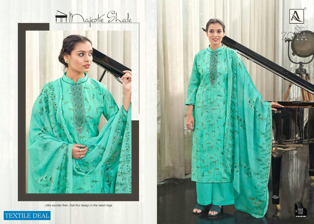 Alok Zoya Wholesale Cotton Work Indian Dress Material