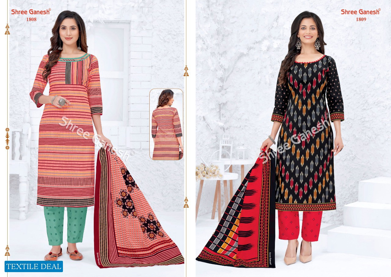 Shree Ganesh Samaiya Vol-8 Wholesale Pure Cotton Printed Dress Material