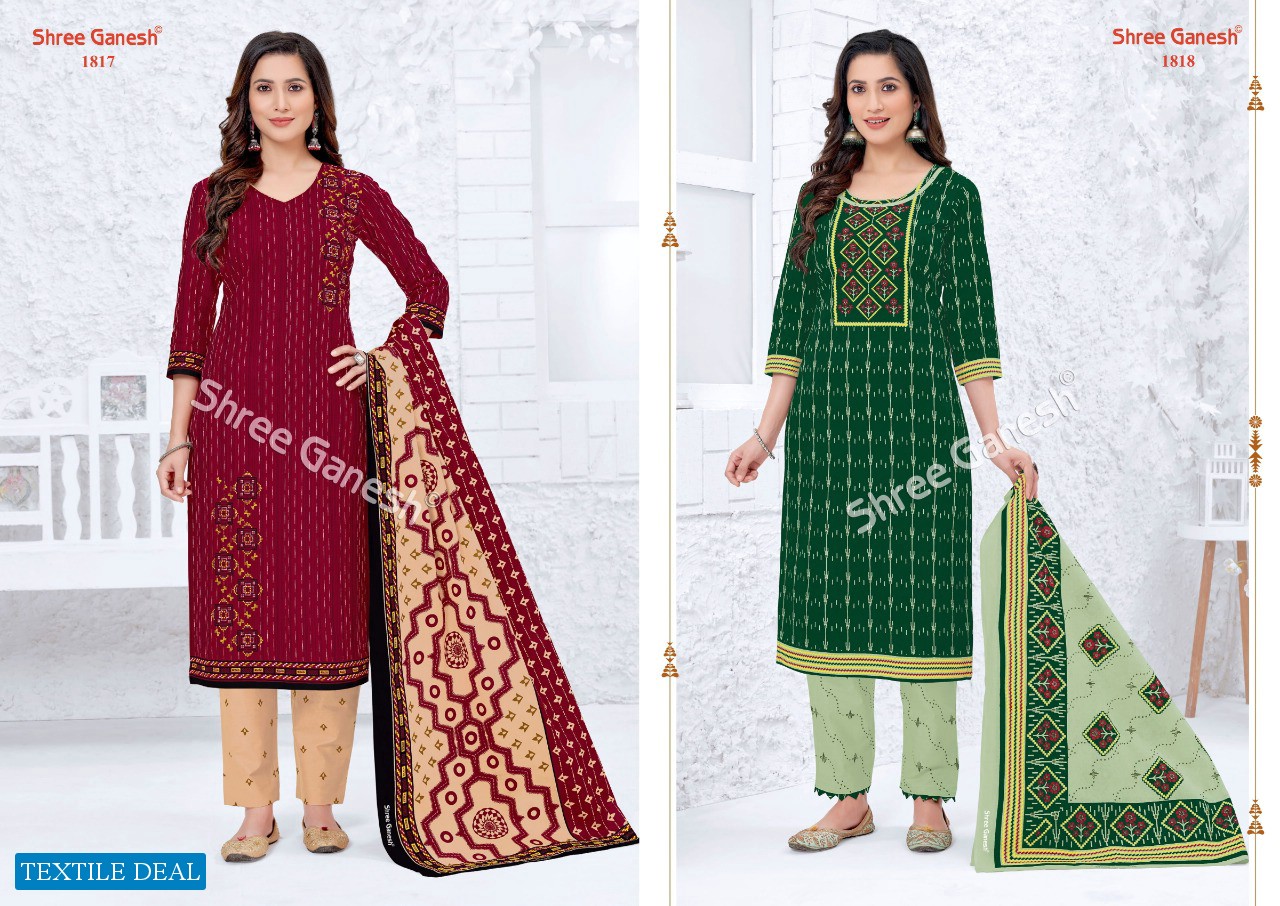 Shree Ganesh Samaiya Vol-8 Wholesale Pure Cotton Printed Dress Material