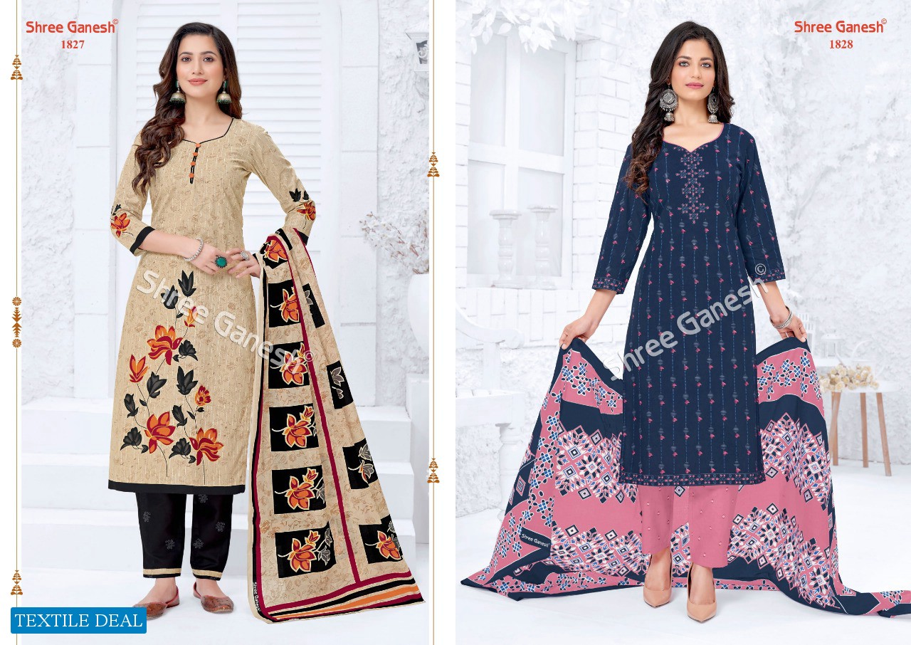 Shree Ganesh Samaiya Vol-8 Wholesale Pure Cotton Printed Dress Material