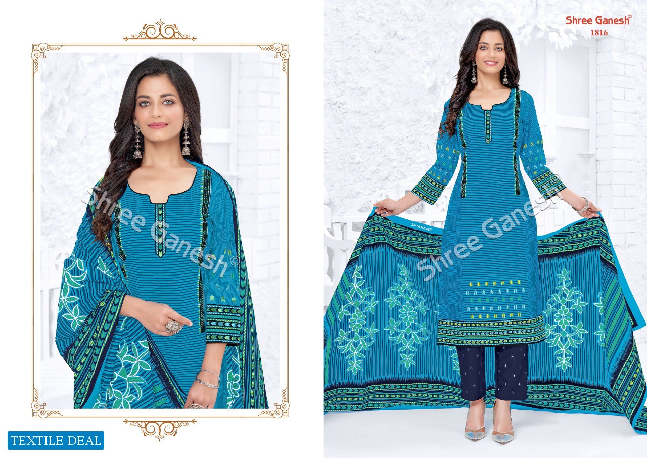 Shree Ganesh Samaiya Vol-8 Wholesale Pure Cotton Printed Dress Material