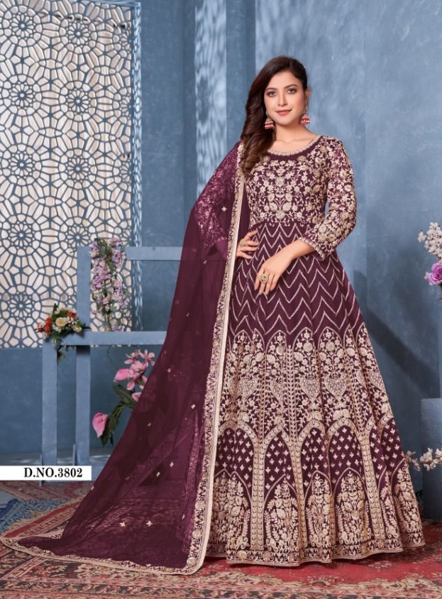TWISHA AANAYA VOL 138 BY DANI CREATION EXCLUSIVE WORK ON NET ANARKALI LONG SUITS