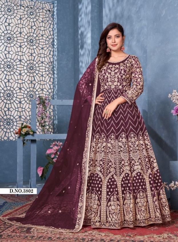 TWISHA AANAYA VOL 138 BY DANI CREATION EXCLUSIVE WORK ON NET ANARKALI LONG SUITS