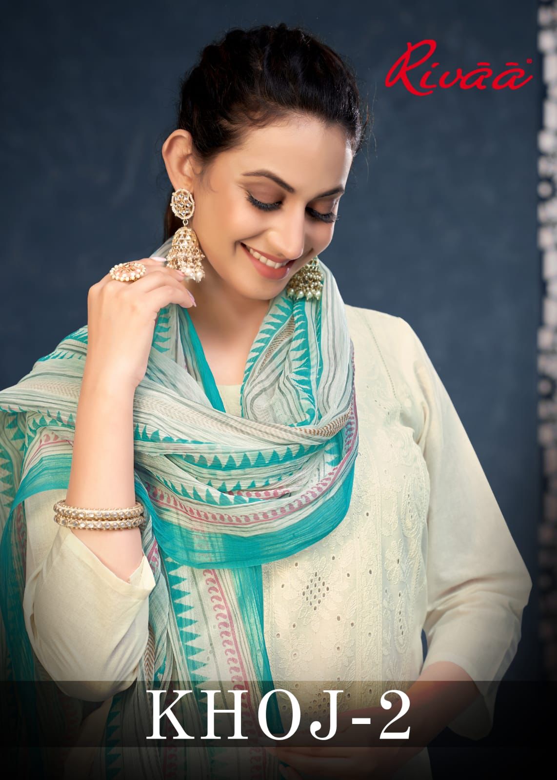 Rivaa Khoj Vol-2 Wholesale Pure Cotton Lucknavi Work Salwar Suits