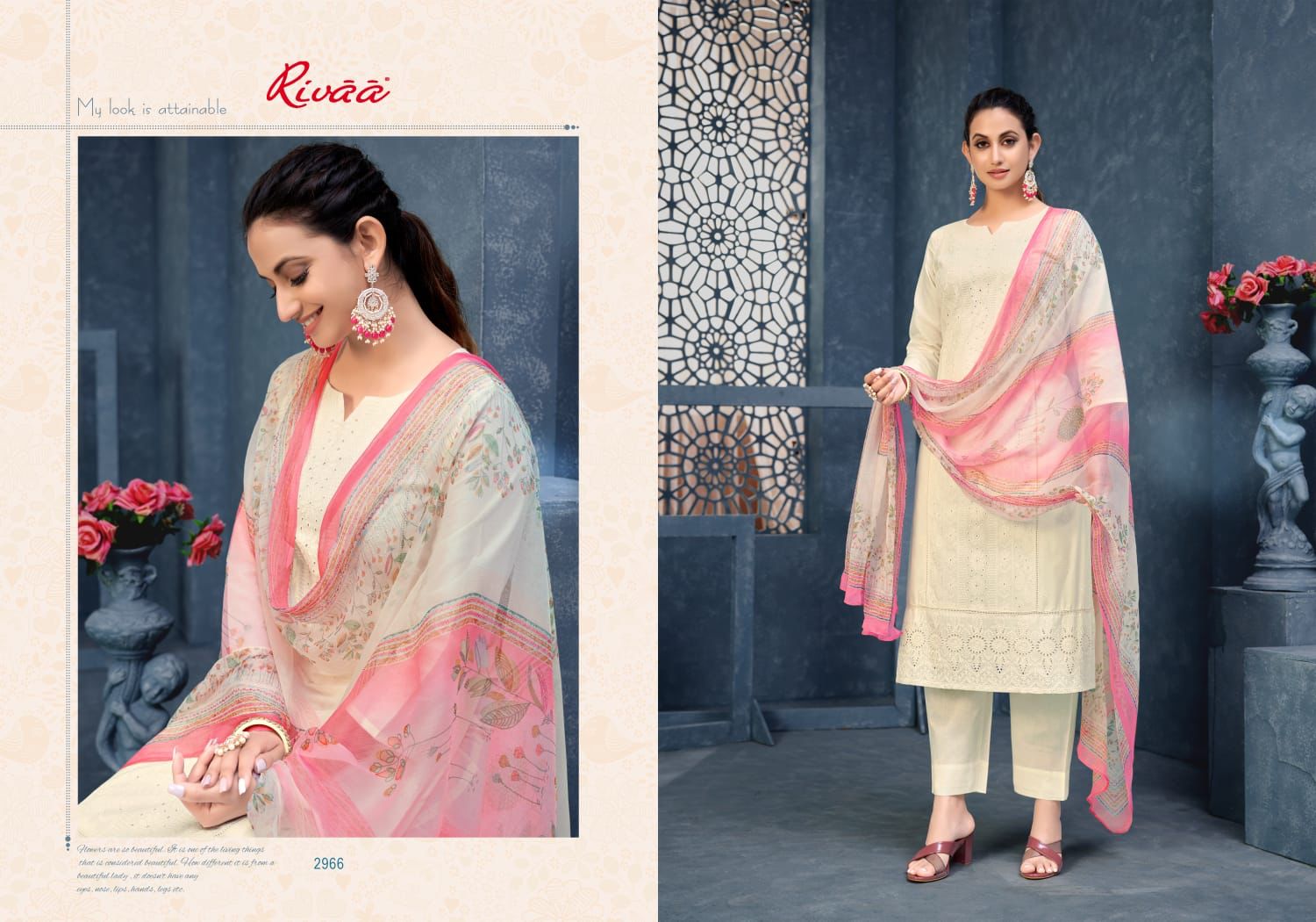 Rivaa Khoj Vol-2 Wholesale Pure Cotton Lucknavi Work Salwar Suits