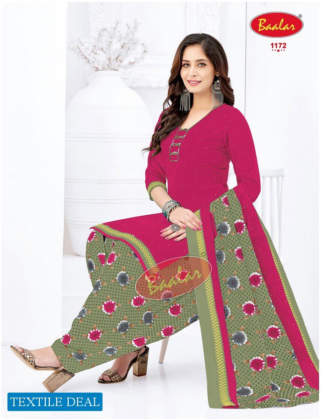 Baalar Cristal Patiyala Vol-2 Wholesale Pure Cotton Dress Material Catalogs