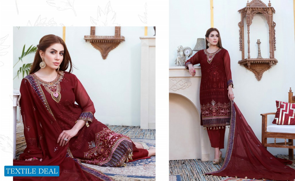 Schick Chantelle Vol-6 Wholesale Chiffon Dupatta Original Pakistani Dress