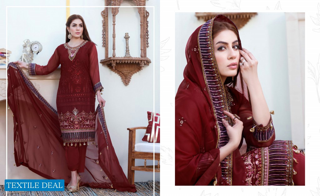 Schick Chantelle Vol-6 Wholesale Chiffon Dupatta Original Pakistani Dress