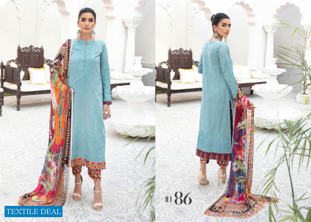 Johra Mehr Wholesale Embroidered Lawn Collection Pakistani Dress