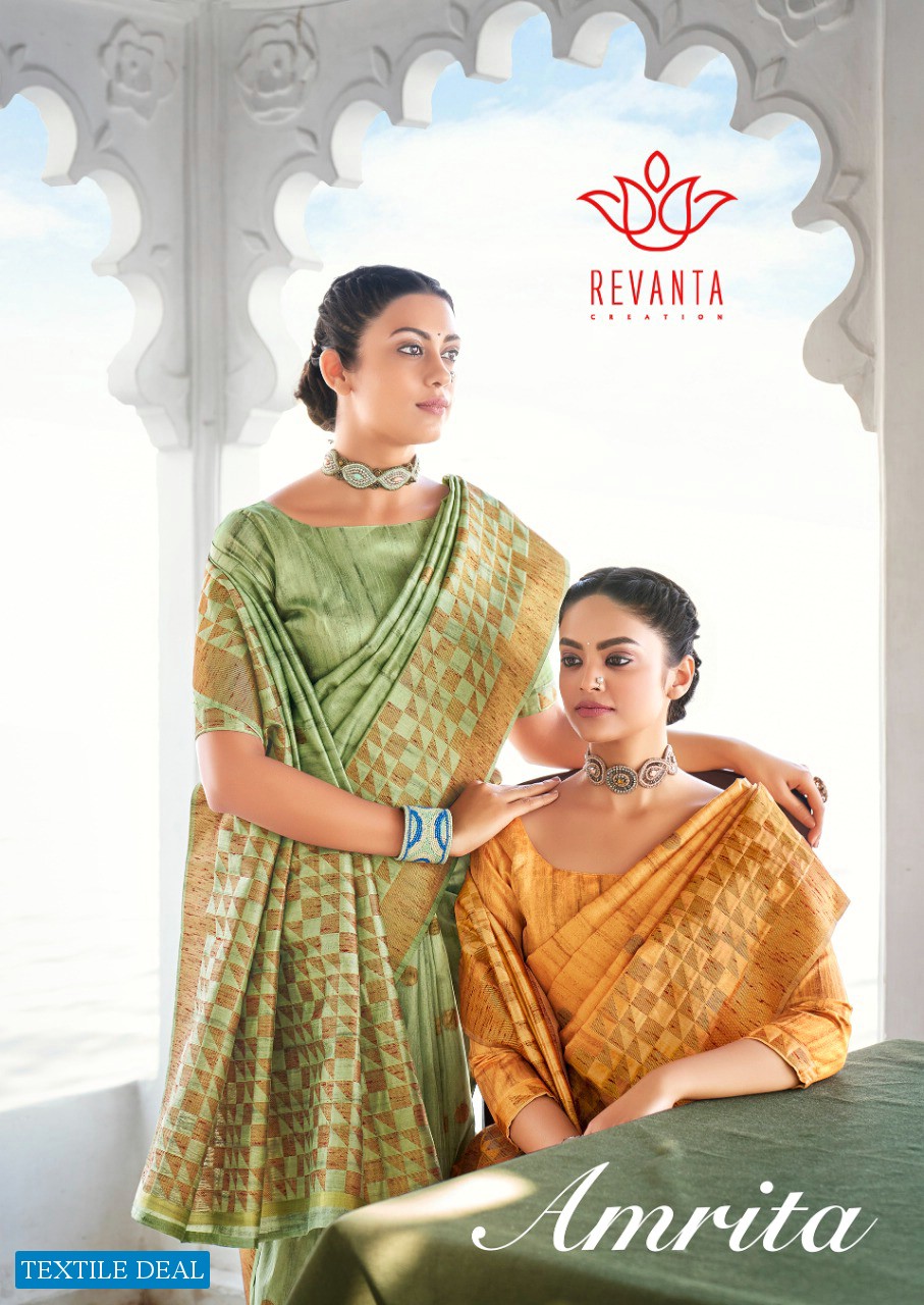 AMRITA BY REVANTA PURE HANDLOOM SILK TRADITIONAL WEAR SAREES