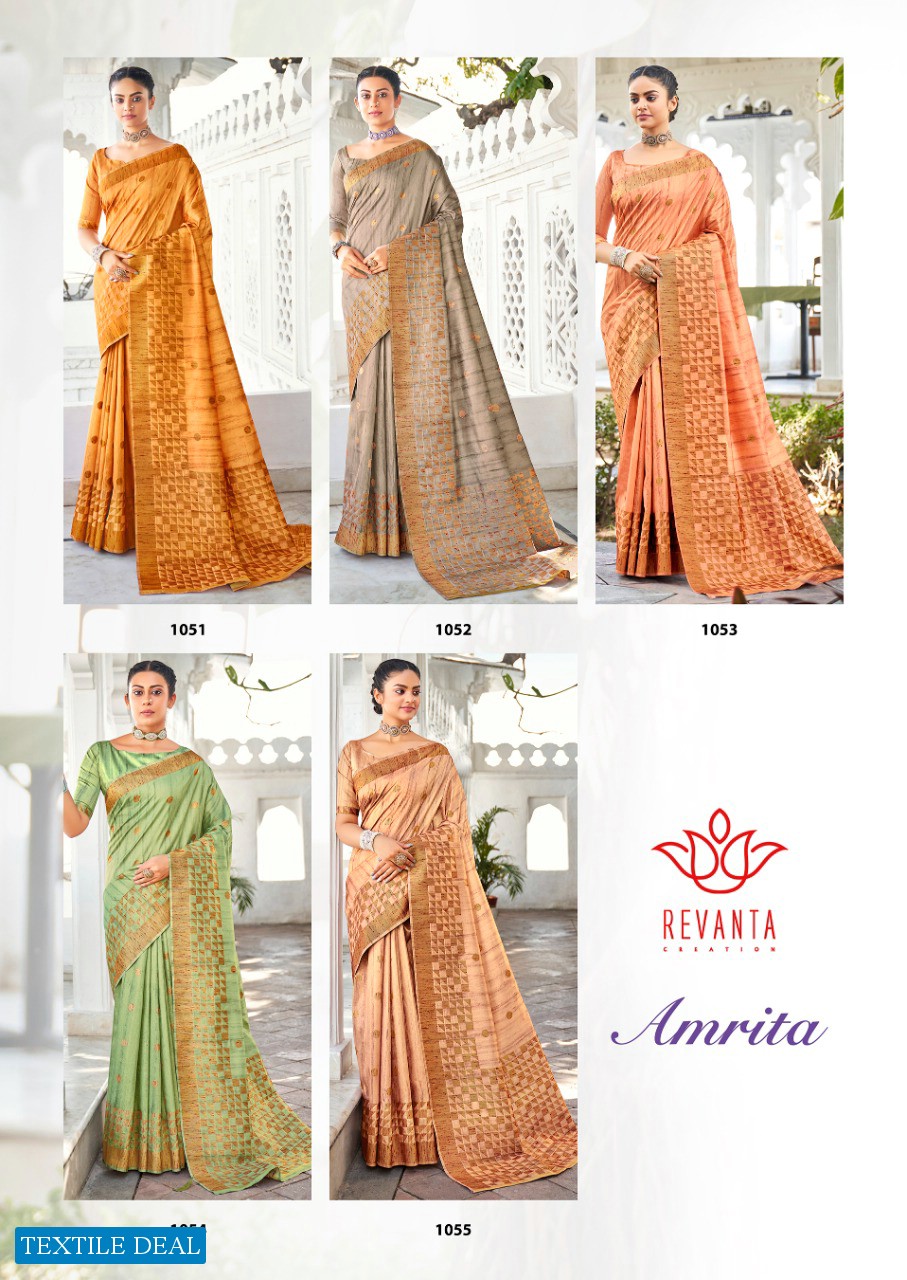 AMRITA BY REVANTA PURE HANDLOOM SILK TRADITIONAL WEAR SAREES