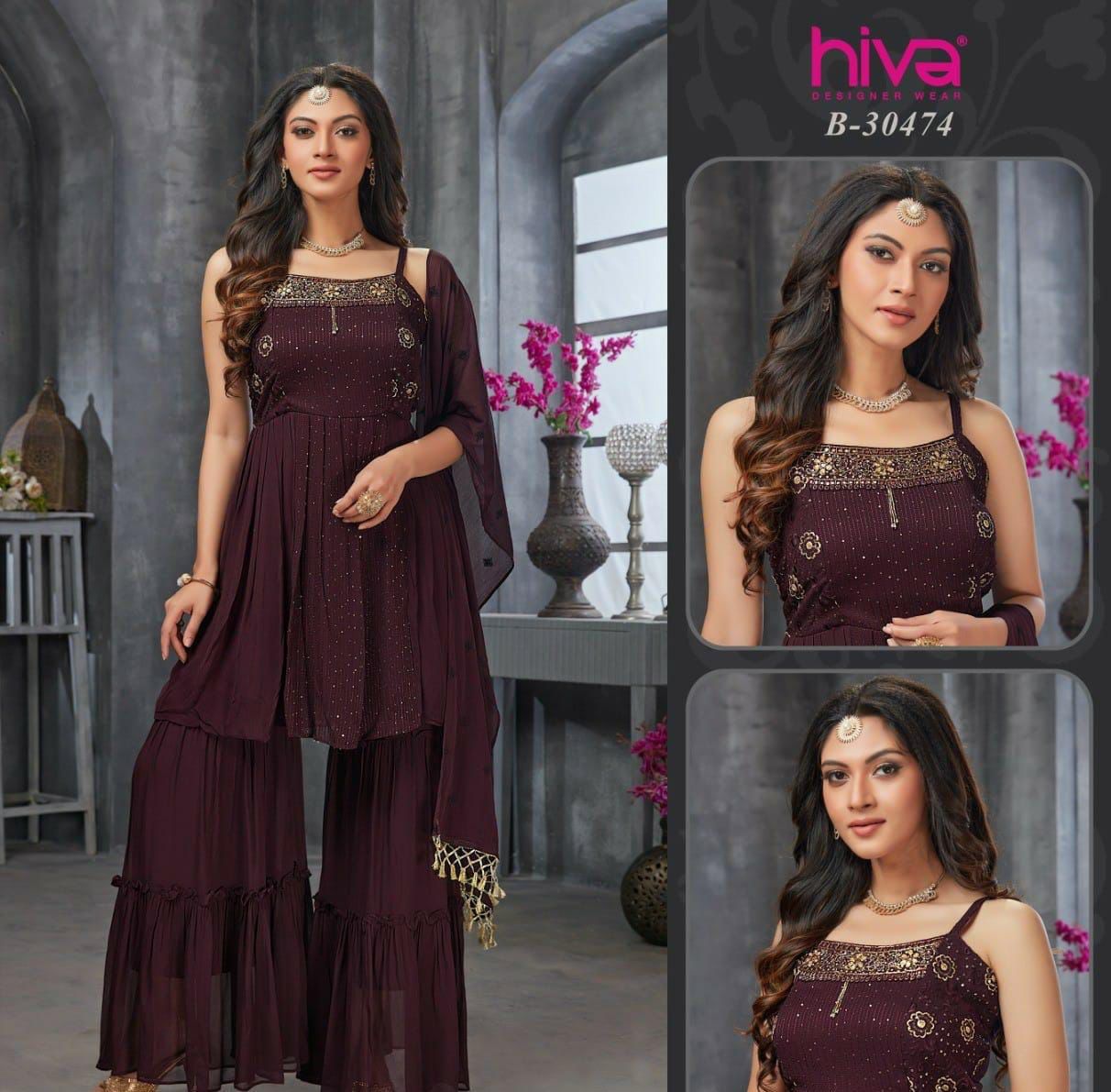 Hiva Set To Set Designer Three Piece Readymade Eid Collection