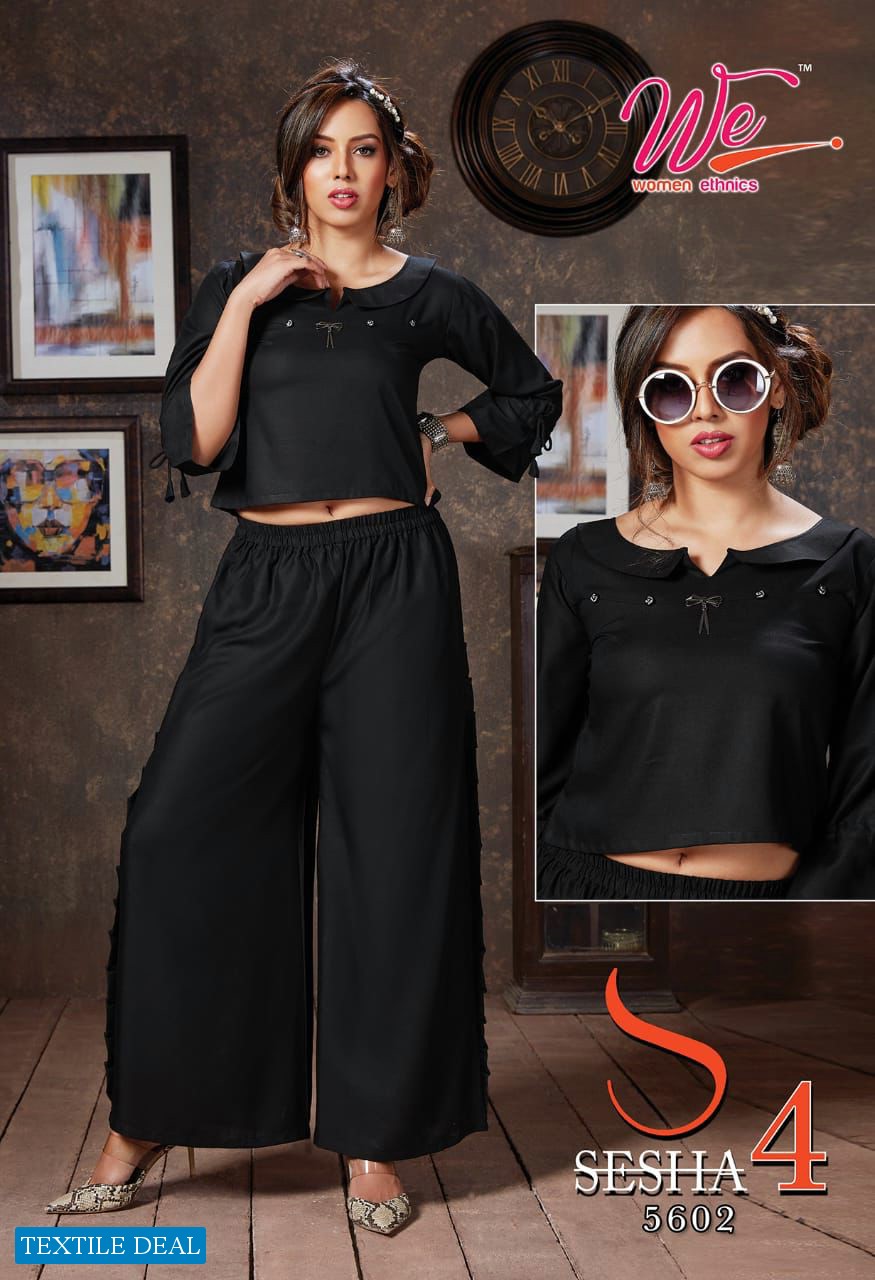 WE Sesha Vol-4 Wholesale Crop Top With Pant Catalogs