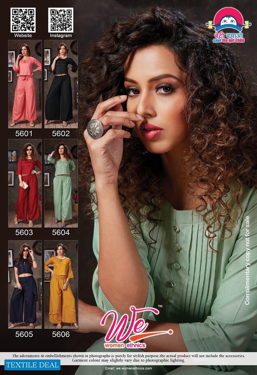 WE Sesha Vol-4 Wholesale Crop Top With Pant Catalogs