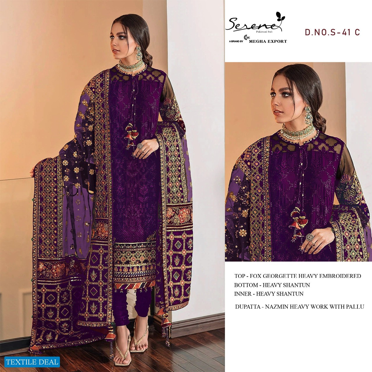 Serene S-41 Wholesale Pakistani Concept Salwar Kameez