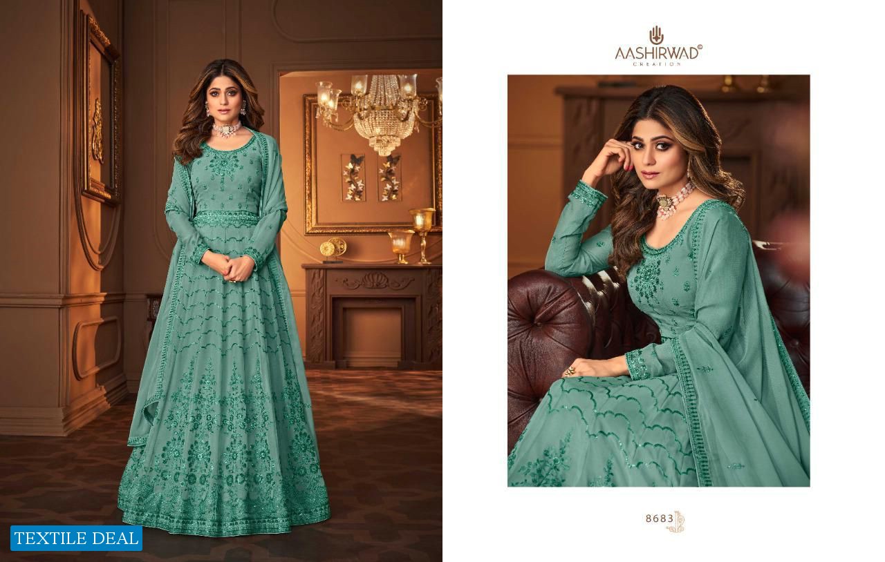 Aashirwad Vintage Wholesale Designer Anarkali Long Salwar Kameez