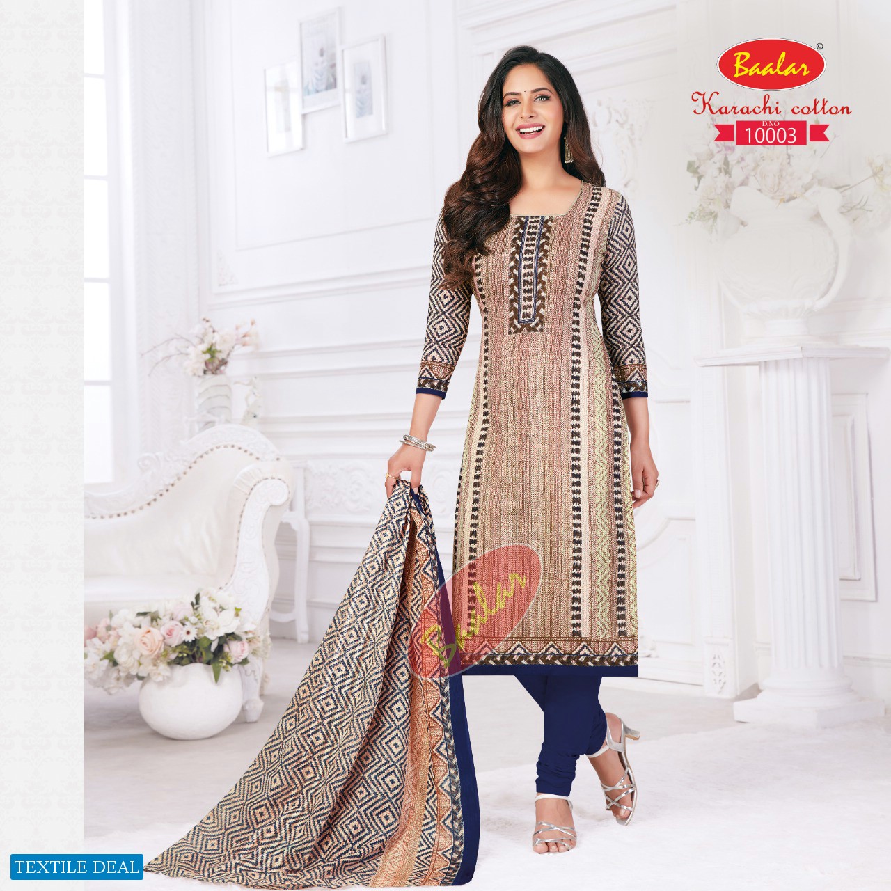 Baalar Karachi Cotton Pure Cotton Lawn Vol-10 wholesale Pure Cotton Dress Material