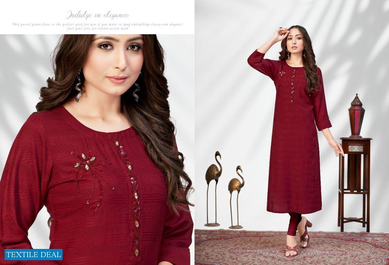 Sweety Scroll Wholesale Long Kurti Catalogs