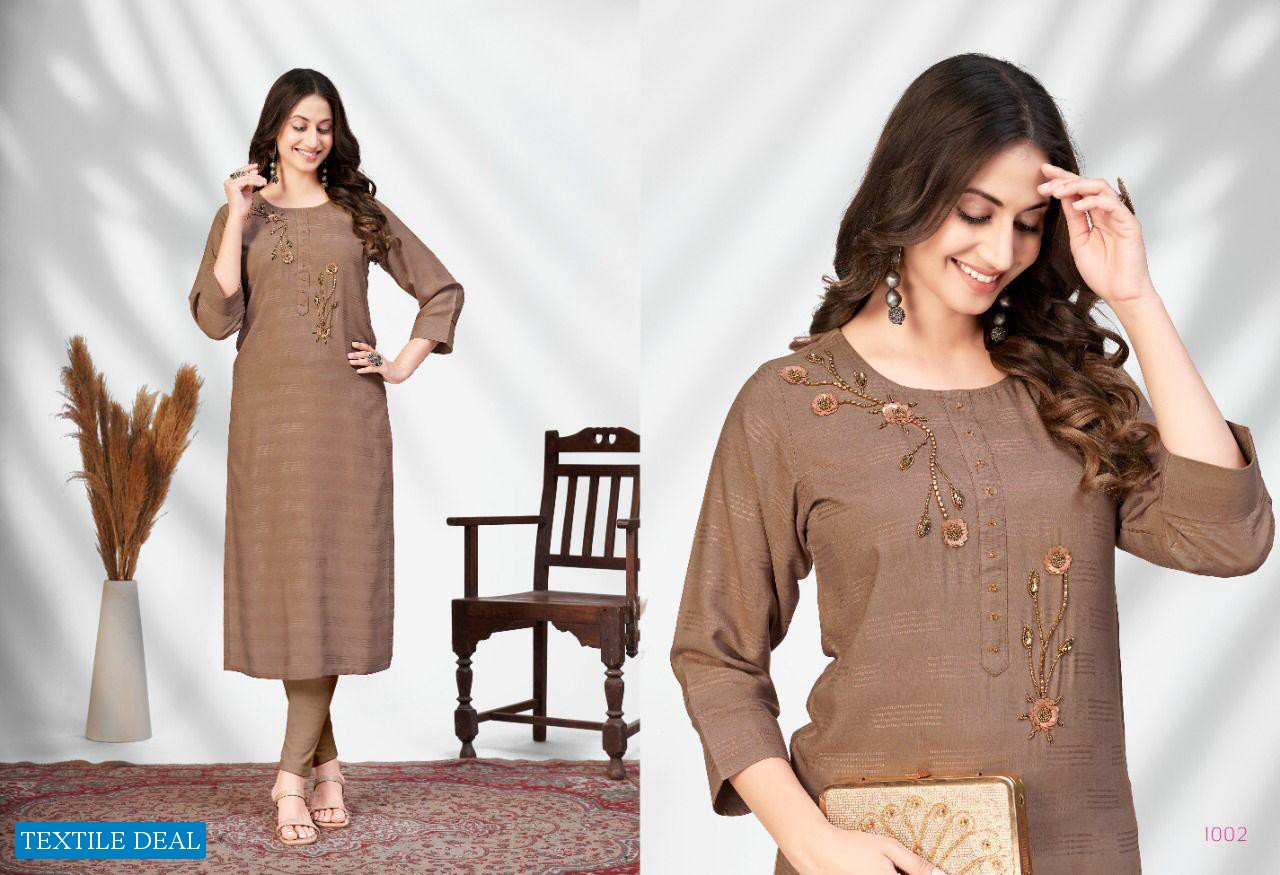 Sweety Scroll Wholesale Long Kurti Catalogs
