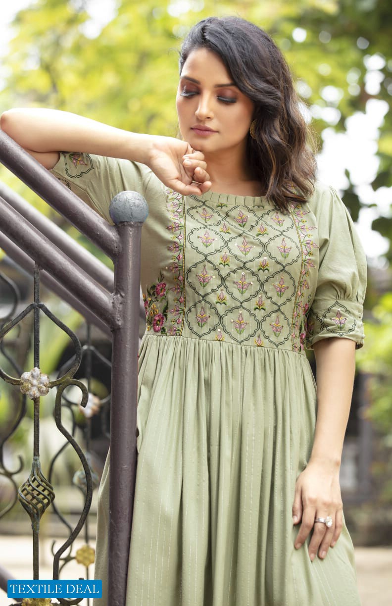 Ashmi Ghoomar Wholesale Anarkali Designer Long Kurtis