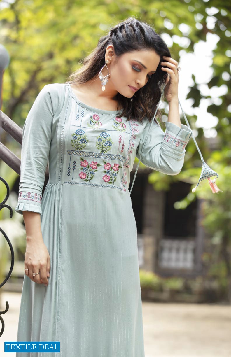 Ashmi Ghoomar Wholesale Anarkali Designer Long Kurtis