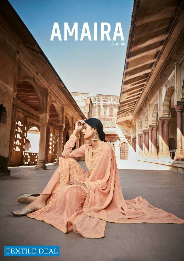 Karma Amaira Vol-5 Wholesale Straight Long Salwar Kameez