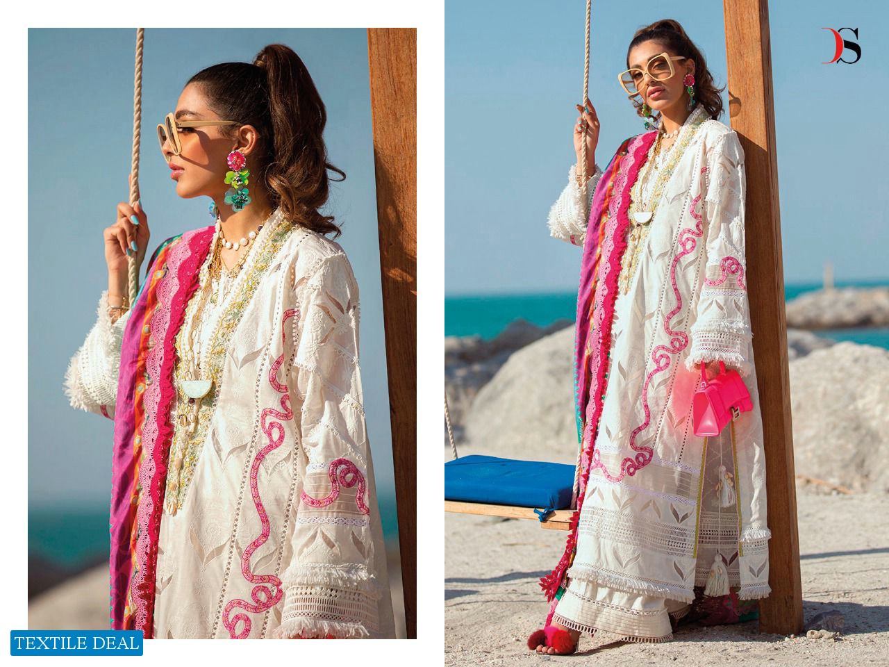 DEEPSY FARAH TALIB AZIZ LAWN 22 COTTON PAKISTANI SUITS