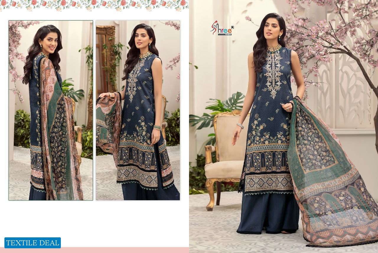 SHREE FABS NOOR BY SAADIA ASAD VOL 4 COTTON WORK PAKISTANI DRESSES