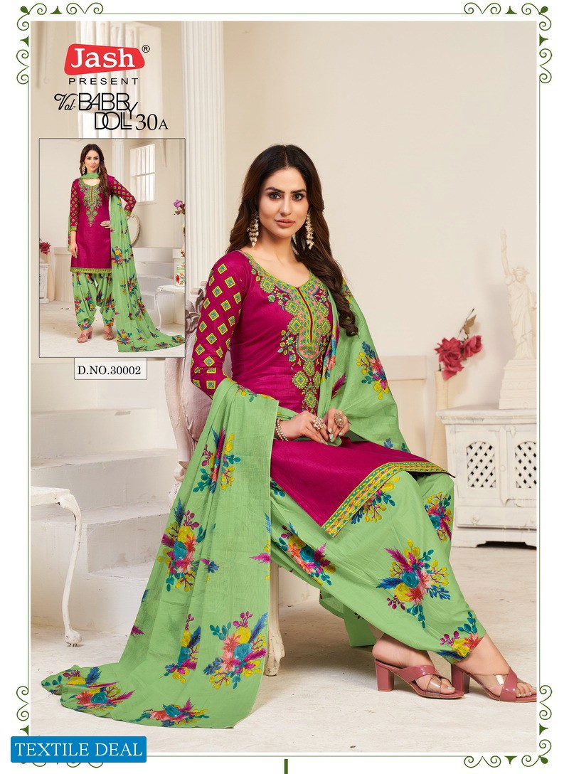 Jash Babydoll Vol-30 A Wholesale Cotton Dupatta Dress Material