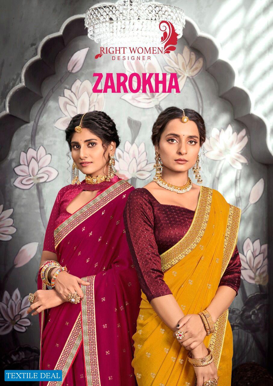 ZAROKHA BY RIGHT WOMEN FANCY SAREE WHOLESALER