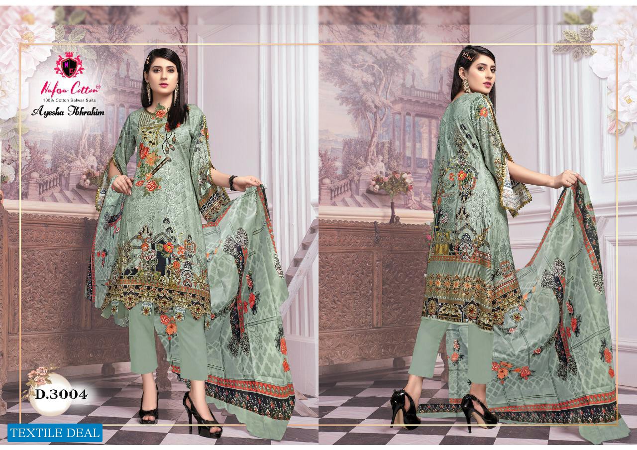 Nafisa Ayesha Ibhrahim Cotton Collection Vol-3 Wholesale Cotton Dress Material