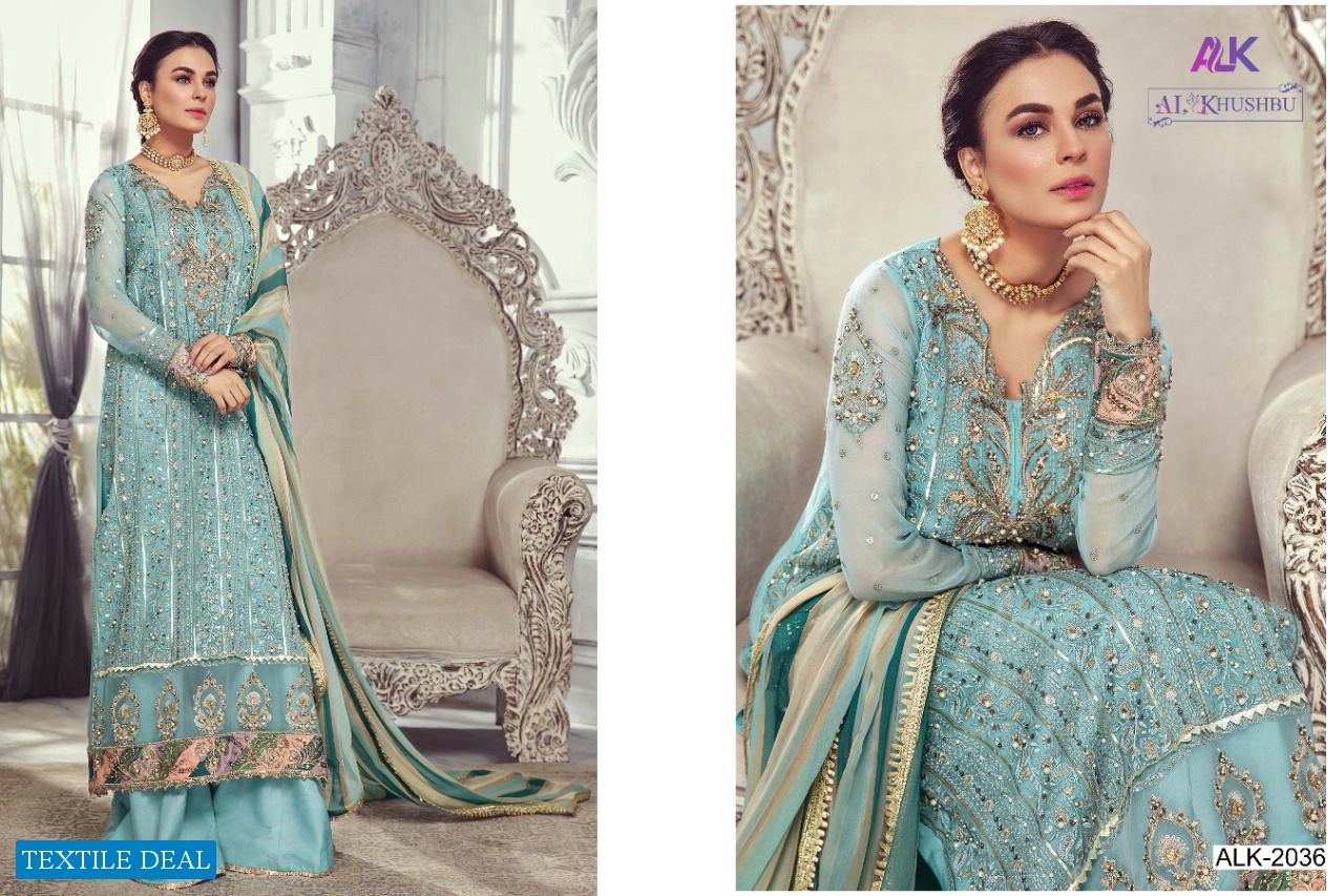 AL KHUSHBU MISTY VOL 2 GEORGETTE WORK PAKISTANI FANCY SUITS