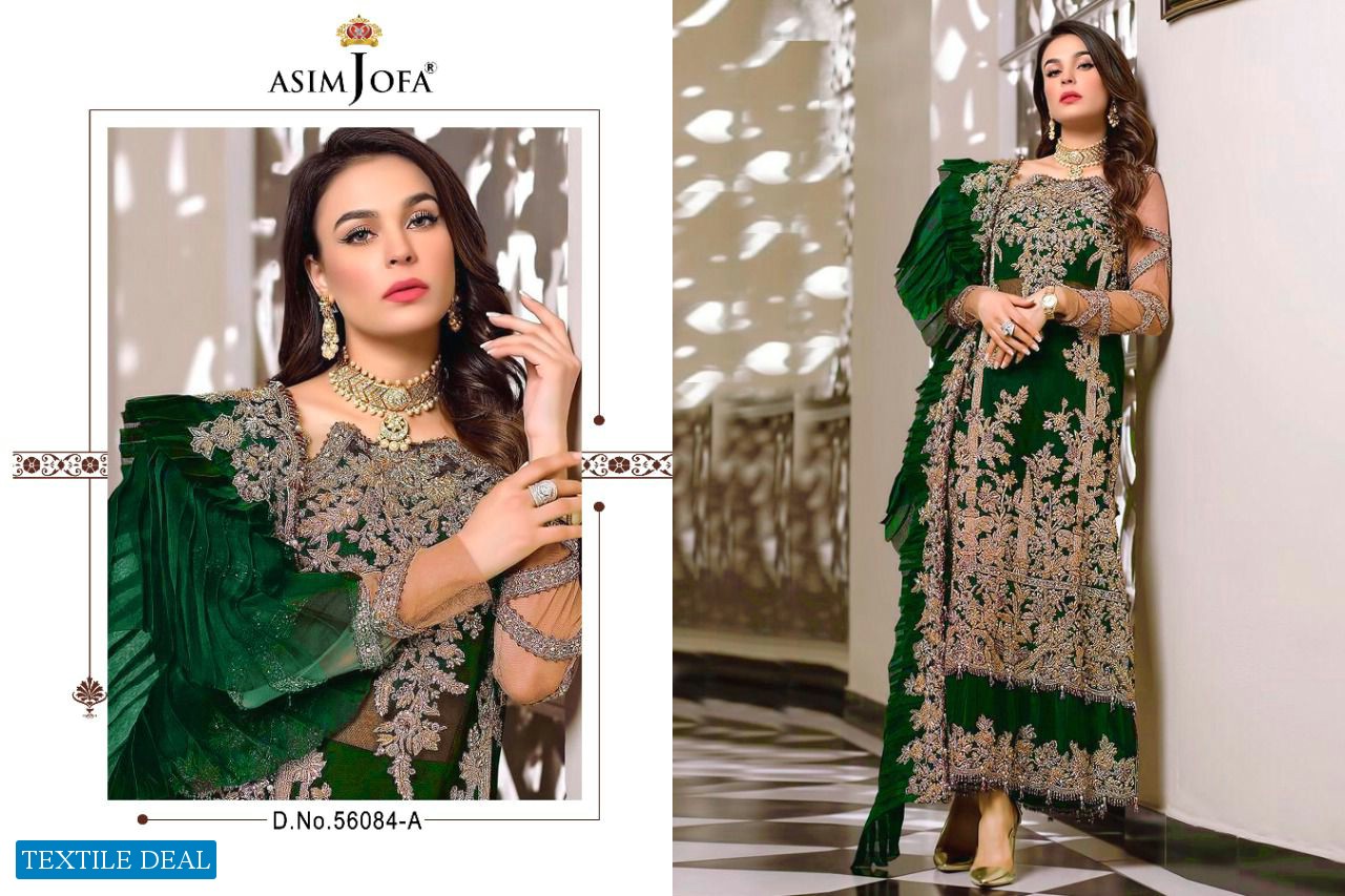 Asim Jofa Vol-5 D.no 56084 Colour Wholesale Pakistani Concept Dress