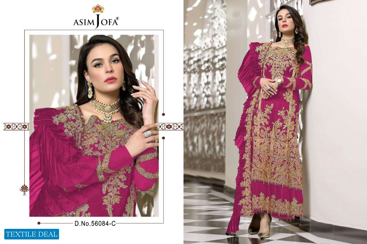 Asim Jofa Vol-5 D.no 56084 Colour Wholesale Pakistani Concept Dress