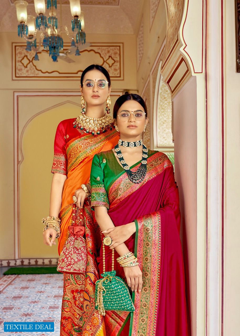 Rajpath Aarchi Wholesale Soft Banarasi Rich Pallu Sarees